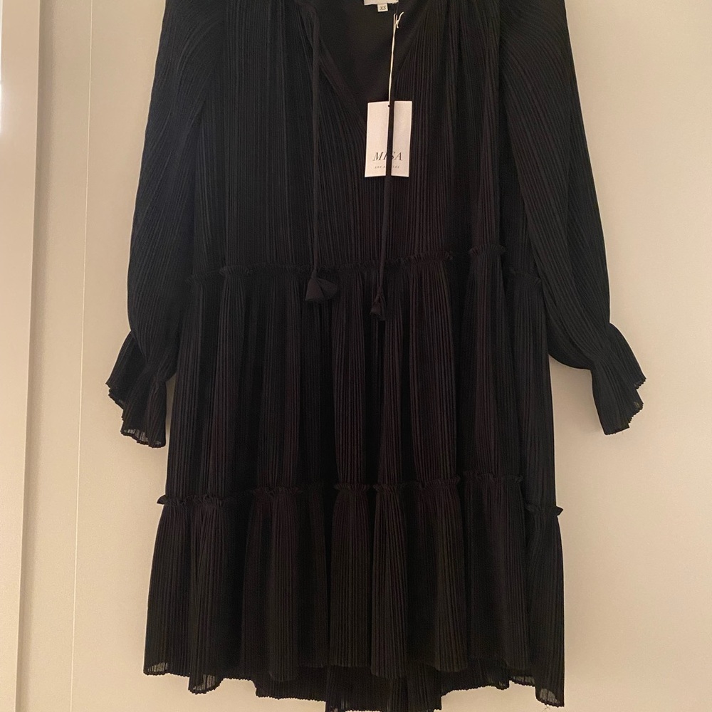 MISA Los Angeles black shift dress new with tags